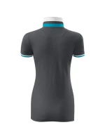 Polokošeľa Collar Up light anthracite