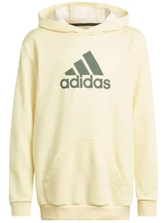 Detská mikina Badge of Sport Hoodie Jr HN8469 žltá - Adidas