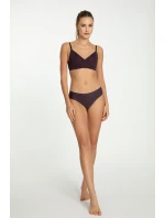 Julimex Tmavé slivkové nohavičky Simple Brasil S-XL