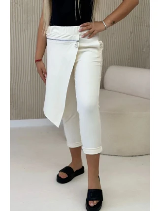 Punto Milano Zimné nohavice s ozdobným zipsom svetlo béžové Punto Milano Zimné nohavice s ozdobným zipsom svetlo béžové