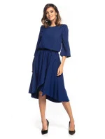 Denné šaty T347/4 tmavo modrá - Tessita