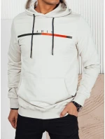 Pánska sivá mikina s potlačou FashionStreet BX5729