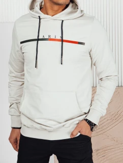 Pánska sivá mikina s potlačou FashionStreet BX5729