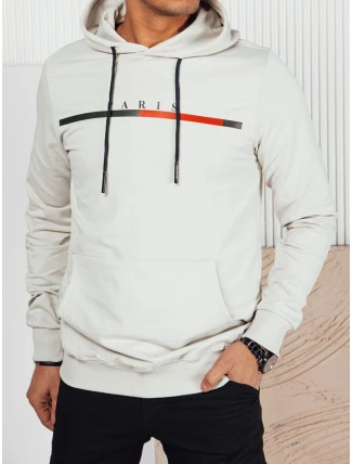 Pánska sivá mikina s potlačou FashionStreet BX5729