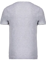 Kariban K 374 Pánske tričko s piké vzorom a výstrihom do V 20.K374 oxford grey/navy/white Kariban K 374 Pánske tričko s piké vzorom a výstrihom do V 20.K374 oxford grey/navy/white