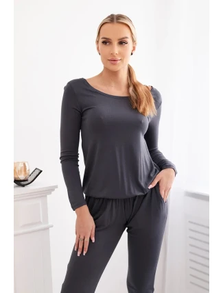 Kombinéza z viskózy v páse Graphite Kombinéza z viskózy v páse Graphite