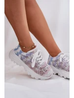 Sneakersy Damskie Z Szydełkową Cholewką Multikolor Jelhiris
