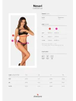 Pikantný otvorený set Nesari crotchless set - Obsessive Pikantný otvorený set Nesari crotchless set - Obsessive