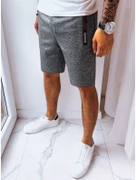 Pánske tmavosivé teplákové šortky FashionStreet SX2229 Pánske tmavosivé teplákové šortky FashionStreet SX2229