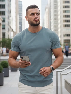 Pánska klasická petrolejová košeľa FashionStreet RX5678