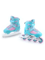 SMJ sport 2v1 Jr Lili nastaviteľné kolieskové korčule SMJ sport 2v1 Jr Lili nastaviteľné kolieskové korčule