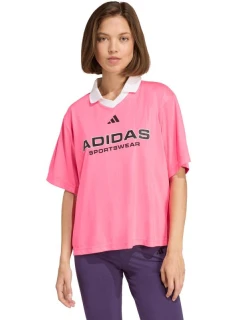 Adidas Tiro Q4 dámske tričko ružové JN2747