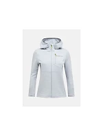 Dámska mikina PEAK PERFORMANCE W Trail Polartec Power Grid Zip Hood, sivá Dámska mikina PEAK PERFORMANCE W Trail Polartec Power Grid Zip Hood, sivá