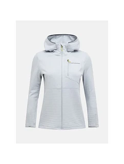 Dámska mikina PEAK PERFORMANCE W Trail Polartec Power Grid Zip Hood, sivá