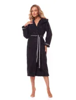 Mäkký dlhý župan 2322 Black - L&L