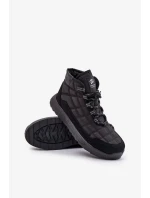 Zateplené pánske zimné topánky Lace-up Progress Black Zateplené pánske zimné topánky Lace-up Progress Black