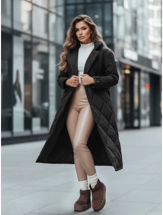 Kurtka zimowa damska WARMISSA pikowana czarna FashionStreet TY4916z Kurtka zimowa damska WARMISSA pikowana czarna FashionStreet TY4916z