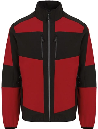 Regatta TRA 753 2-vrstvová softshellová bunda „E-volve“ 36.A753 classic red/black