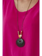 Blúzka nadrozmernej veľkosti s fuchsiovým príveskom Blúzka nadrozmernej veľkosti s fuchsiovým príveskom