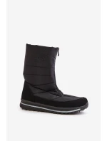 Damskie Śniegowce Z Suwakiem Progress PROGJ-22-130 Czarne