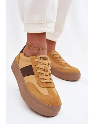 Dámské semišové tenisky Big Star TT274166 Žluté