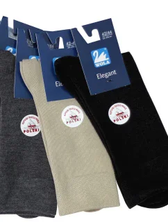 PÁNSKE ELEGANTNÉ HLADKÉ POLYESTEROVÉ PONOŽKY, PÁNSKE