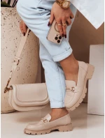 Dámske béžové mokasíny MNIMNI FashionStreet ZY0659 Dámske béžové mokasíny MNIMNI FashionStreet ZY0659