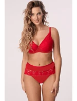 Vysoký spodný diel plaviek Laura červená