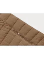 Dámska prešívaná bunda vo ťave farbe pre prechodné obdobie (16M9109-84) Dámska prešívaná bunda vo ťave farbe pre prechodné obdobie (16M9109-84)