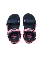 Lee Cooper Detská obuv Dievčenské sandále na suchý zips na letnú pláž Tmavo modrá Ružová Lee Cooper Detská obuv Dievčenské sandále na suchý zips na letnú pláž Tmavo modrá Ružová