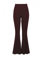 M874 Nohavice s rozšírenými nohavicami - hnedé