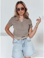Dámska bavlnená pruhovaná blúzka KISS LOOK, hnedá, FashionStreet RY2827 Dámska bavlnená pruhovaná blúzka KISS LOOK, hnedá, FashionStreet RY2827