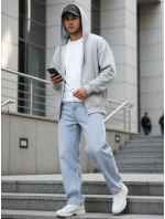 Pánske baggy džínsy svetlomodré FashionStreet UX4476 Pánske baggy džínsy svetlomodré FashionStreet UX4476