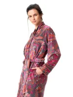 Dámsky župan LGD 782 B23 Grey-pink-red - Kľúč