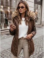 Dámska zimná bunda VIXEN hnedá FashionStreet TY3871 Dámska zimná bunda VIXEN hnedá FashionStreet TY3871