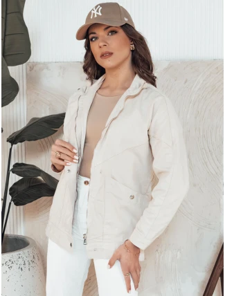 Dámska džínsová bunda BERENICES light beige FashionStreet TY4309 Dámska džínsová bunda BERENICES light beige FashionStreet TY4309