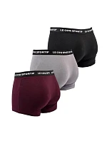 Le Coq Sportif pánske boxerky 3PAK black grey burgundy Le Coq Sportif pánske boxerky 3PAK black grey burgundy