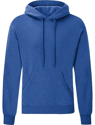 Fruit of the Loom Classic Hooded Sweat Mikina s kapucňou 16.2208 heather royal