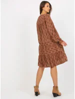 Šaty D73771M30361A4 hnedé