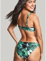 Dámska plavková podprsenka SW1642 Bali Full Cup Bikini Green with Leaves - Panache