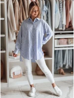 Dámske dlhé oversize tričko BLUSENA FashionStreet DY0456 v jednej veľkosti
