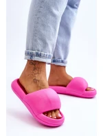 Lekkie Piankowe Damskie Klapki Na Platformie Fuksja Milton