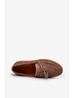 Pánske semišové mokasíny Zazoo 1566 brown Pánske semišové mokasíny Zazoo 1566 brown