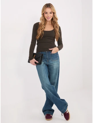 Blúzka WT BZ A1174.29P tmavohnedá