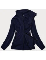 Tmavomodrá dámska mikina so stojačikom (HD150-04)