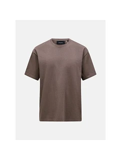 Pánske tričko PEAK PERFORMANCE M Heavy Cotton Tee, hnedé