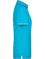 Daiber JN 568 Dámske elastické polo tričko z džerseju 02.0568 aqua/biela Daiber JN 568 Dámske elastické polo tričko z džerseju 02.0568 aqua/biela