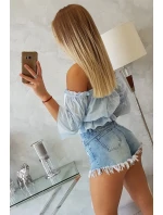 Modrá pruhovaná blúzka Modrá pruhovaná blúzka