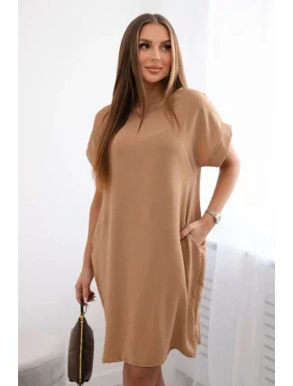 Šaty s vreckami Velbloud