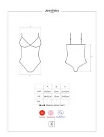 Elegantné body Jennifairy teddy- Obsessive